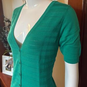 NWT northern reflections size small cotton Green Button-Up Cardigan
